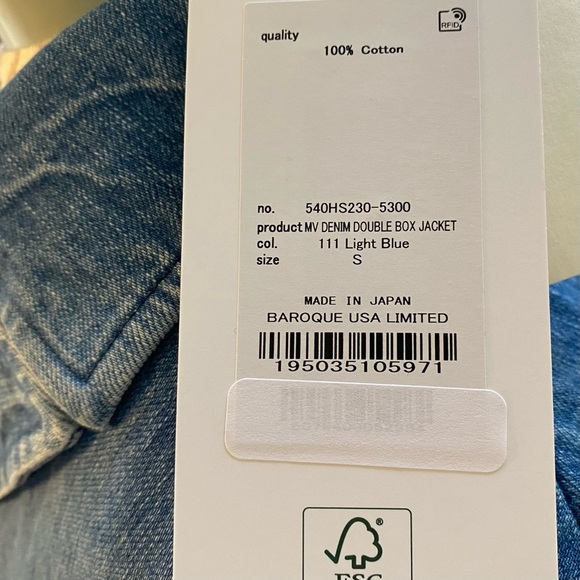 Moussy Vintage Denim Double Box Jacket, Size S,
NWT - Picture 7 of 16